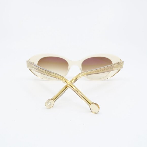 Nathalie Blanc JUSTINE Champagne Brown Lenses, Oval, New Women\'s Sunglasses. main image 4